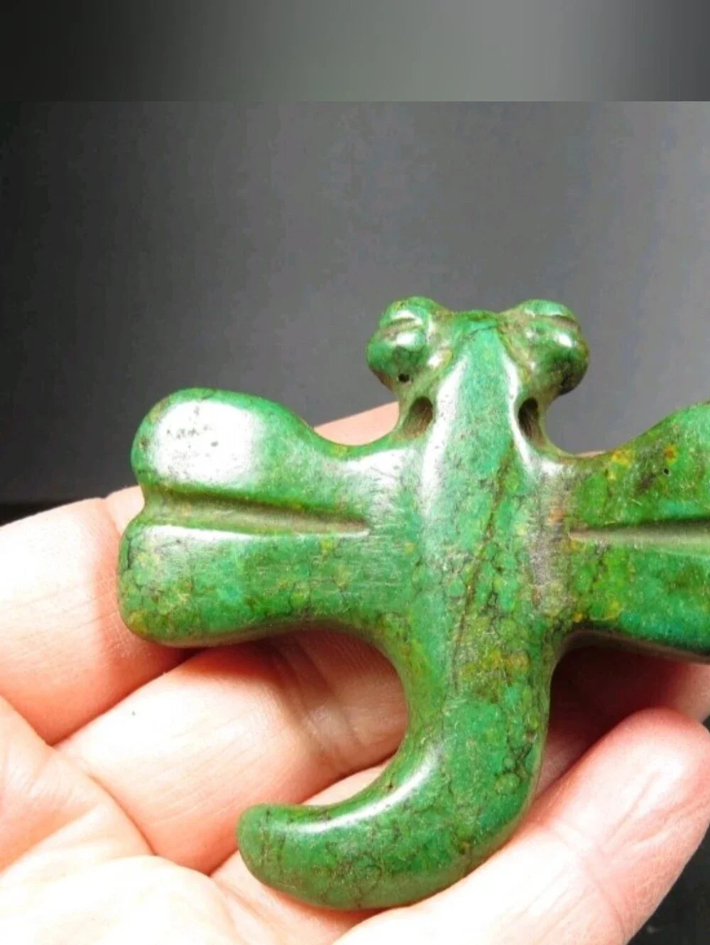 Green Turquoise Dragonfly Pendant
